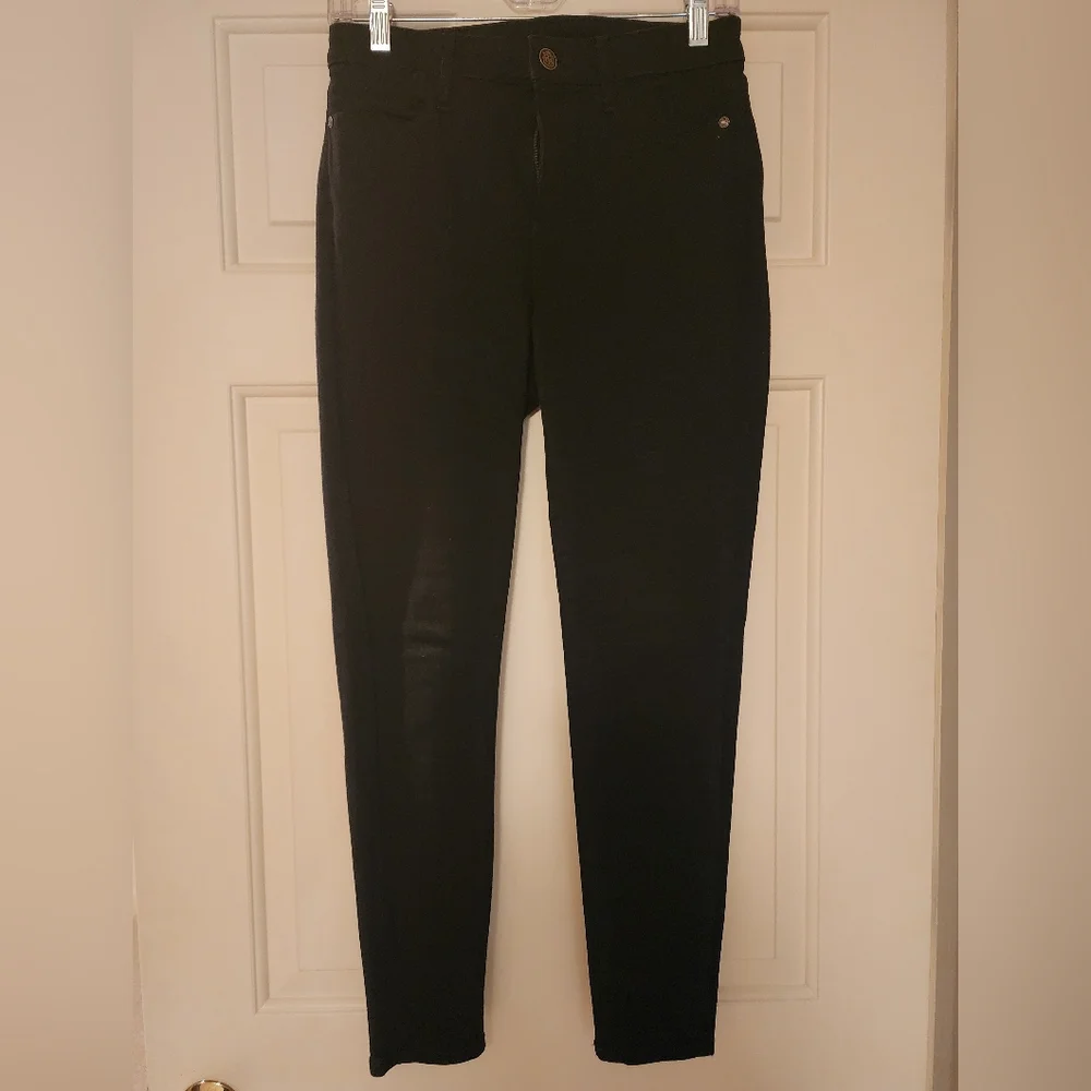 TALBOT'S BLACK FLAWLESS 4 PETITE HIGH WAIST JEANS JEGGING ANKLE EUC - Picture 1 of 6